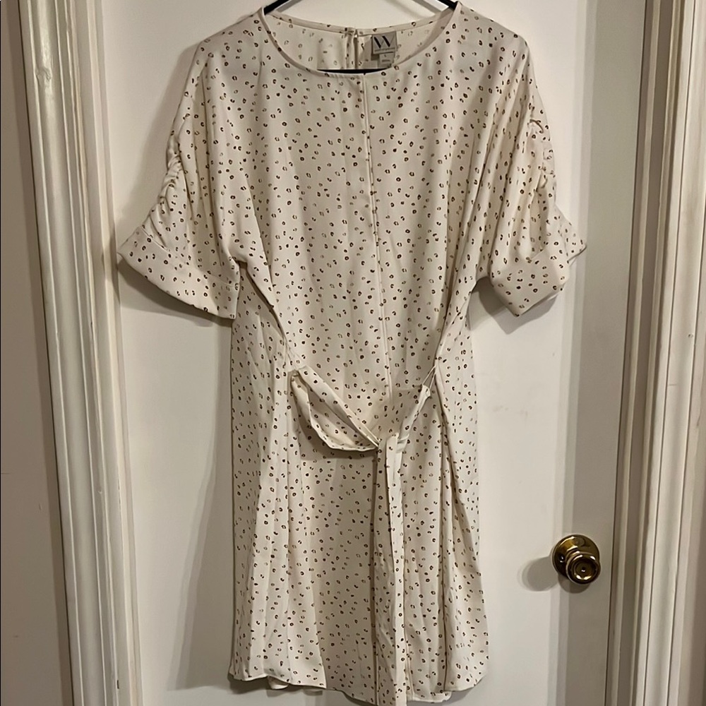 Worthington Cream Tie Front Sundress🌺Fri